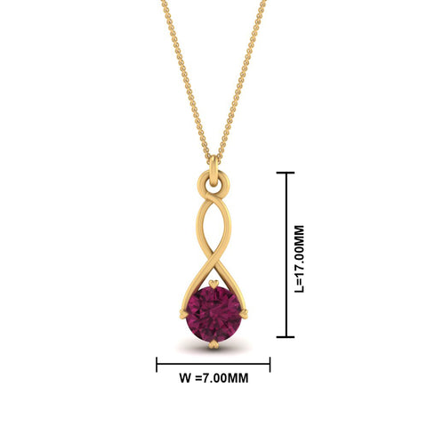 Infinity Solitaire Pendant