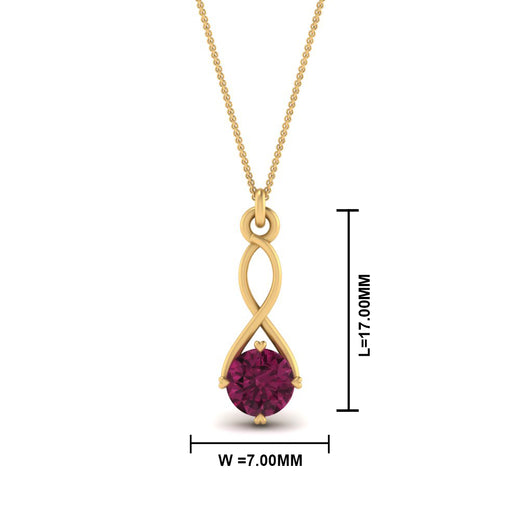 Infinity Solitaire Pendant