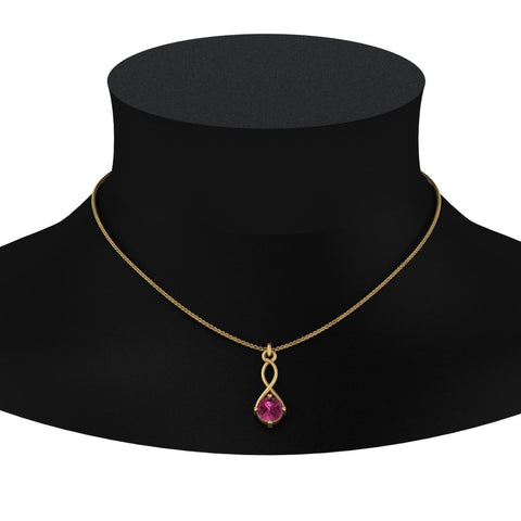 Infinity Solitaire Pendant