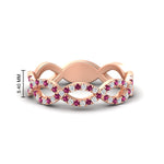 Load image into Gallery viewer, Infinity Diamond Twist Wedding Band
