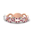 Thumbnail 24 - Infinity Diamond Twist Wedding Band