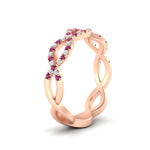 Load image into Gallery viewer, Infinity Diamond Twist Wedding Band
