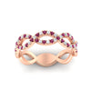 Load image into Gallery viewer, Infinity Diamond Twist Wedding Band