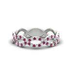 Load image into Gallery viewer, Infinity Diamond Twist Wedding Band
