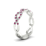 Load image into Gallery viewer, Infinity Diamond Twist Wedding Band
