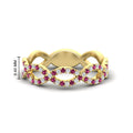Thumbnail 64 - Infinity Diamond Twist Wedding Band