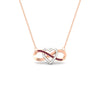 Load image into Gallery viewer, infinity-pink-sapphire-two-tone-pendant-necklace-in-FDPD11206GSADRPI-NL-RG.jpg
