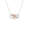Load image into Gallery viewer, infinity-pink-sapphire-two-tone-pendant-necklace-in-FDPD11206GSADRPI-NL-WG.jpg