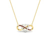 Load image into Gallery viewer, infinity-pink-sapphire-two-tone-pendant-necklace-in-FDPD11206GSADRPI-NL-YG.jpg