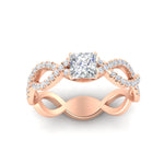 Load image into Gallery viewer, infinity-princess-cut-twist-diamond-engagement-ring-in-rose-gold-FD11157PRRANGLE3-NL-RG
