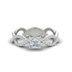 Load image into Gallery viewer, infinity-princess-cut-twist-diamond-engagement-ring-in-white-gold-FD11157PRRANGLE3-NL-WG
