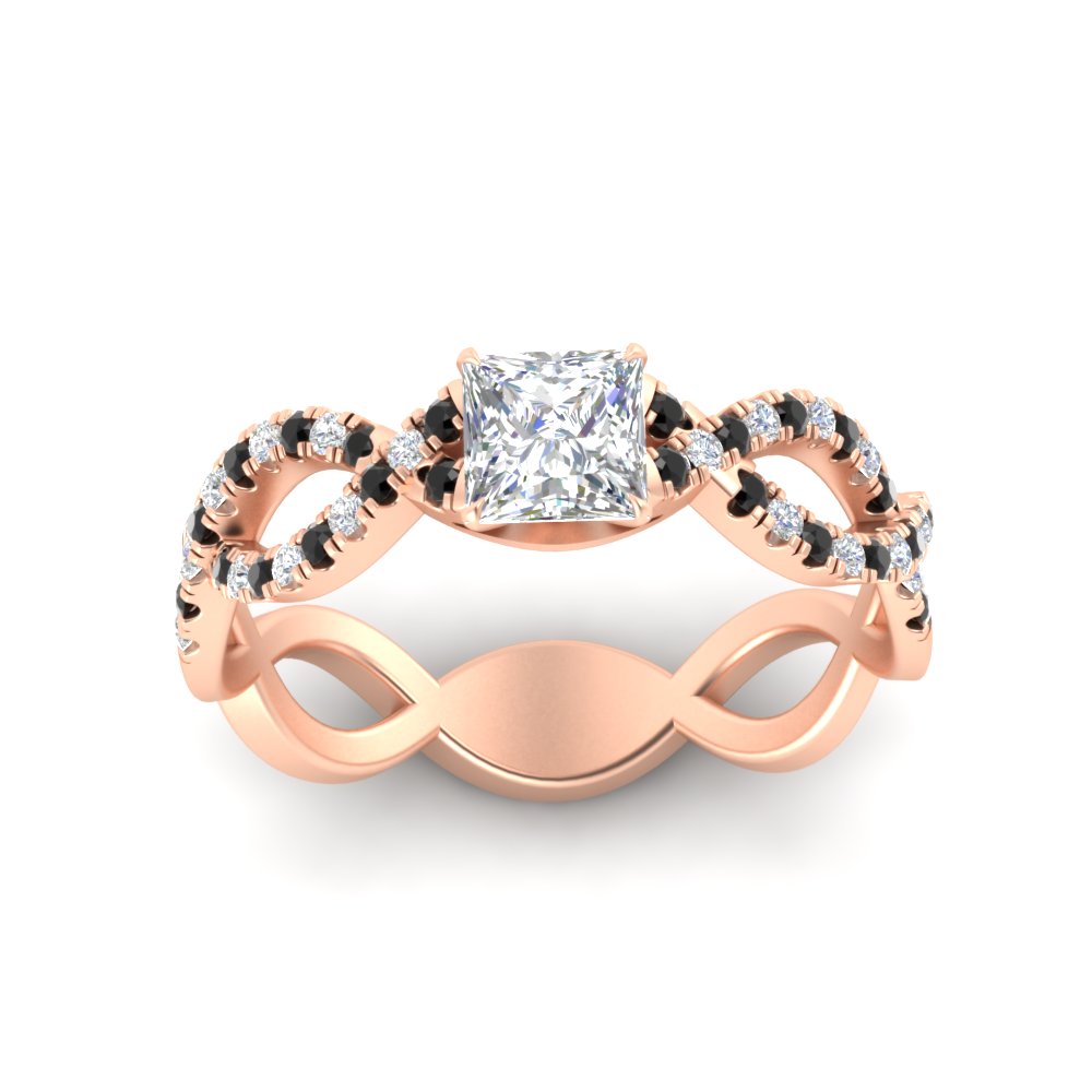 infinity-princess-cut-twist-diamond-engagement-ring-with-black-diamond-in-rose-gold-FD11157PRRGBLACKANGLE3-NL-RG