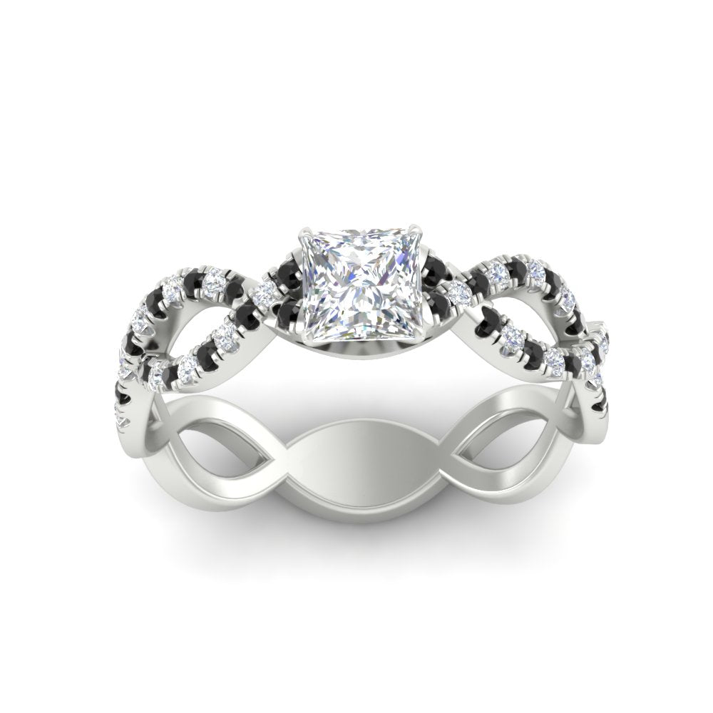 infinity-princess-cut-twist-diamond-engagement-ring-with-black-diamond-in-white-gold-FD11157PRRGBLACKANGLE3-NL-WG