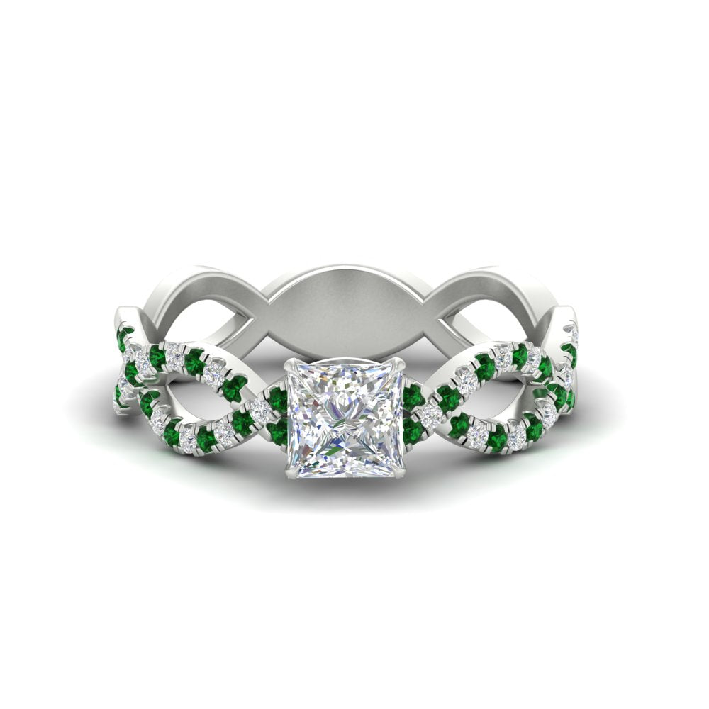 infinity-princess-cut-twist-diamond-engagement-ring-with-emerald-in-white-gold-FD11157PRRGEMGRANGLE3-NL-WG
