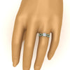 Load image into Gallery viewer, infinity-princess-cut-twist-diamond-engagement-ring-with-emerald-in-white-gold-FD11157PRRGEMGRANGLE3-NL-WG