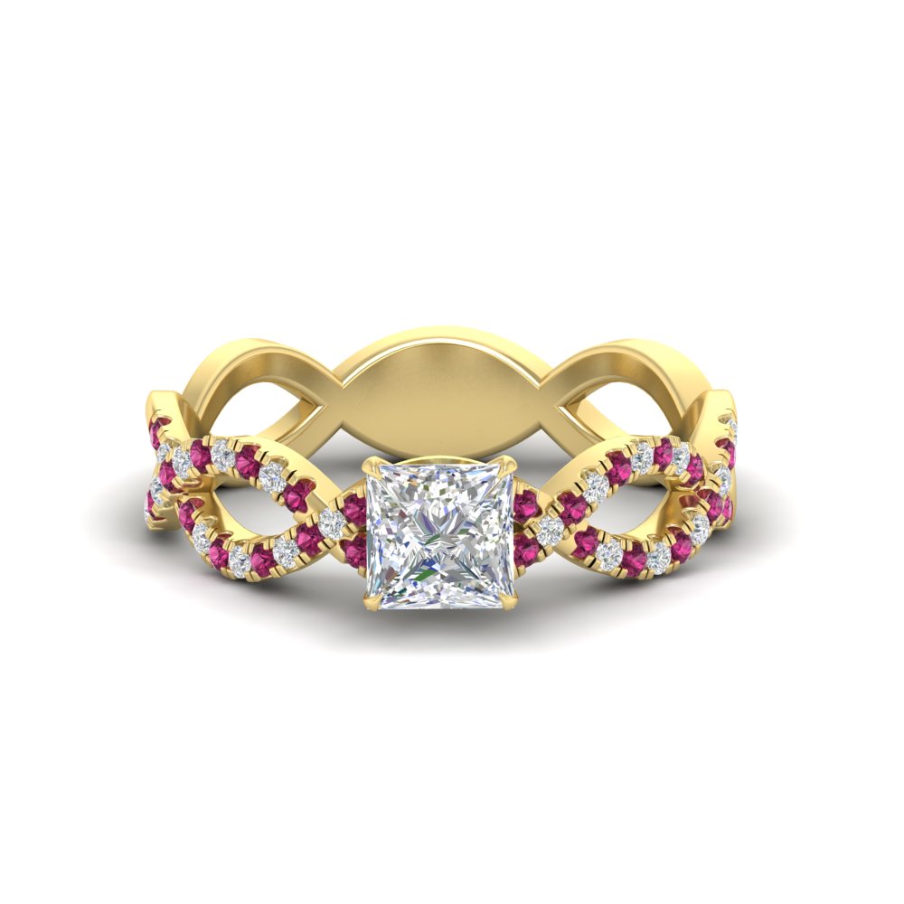 infinity-princess-cut-twist-diamond-engagement-ring-with-pink-sapphire-in-yellow-gold-FD11157PRRGSADRPIANGLE3-NL-YG