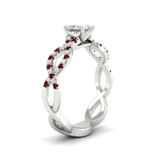infinity-princess-cut-twist-diamond-engagement-ring-with-ruby-in-white-gold-FD11157PRRGRUDRANGLE3-NL-WG