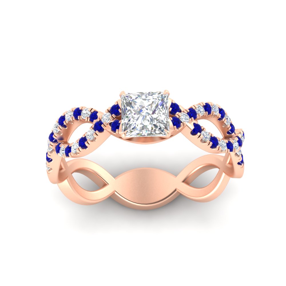 infinity-princess-cut-twist-diamond-engagement-ring-with-sapphire-in-rose-gold-FD11157PRRGSABLANGLE3-NL-RG