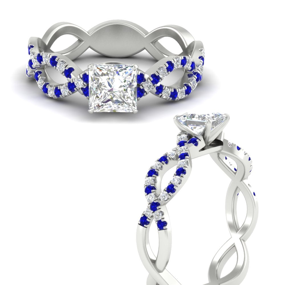 infinity-princess-cut-twist-diamond-engagement-ring-with-sapphire-in-white-gold-FD11157PRRGSABLANGLE3-NL-WG
