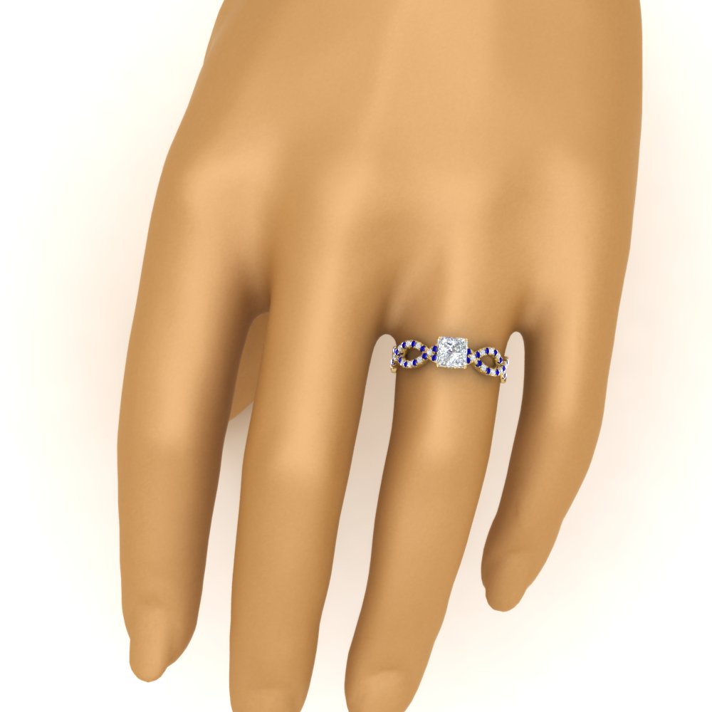 infinity-princess-cut-twist-diamond-engagement-ring-with-sapphire-in-yellow-gold-FD11157PRRGSABLANGLE3-NL-YG
