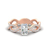 Load image into Gallery viewer, infinity-radiant-cut-twist-diamond-engagement-ring-in-rose-gold-FD11157RARANGLE3-NL-RG