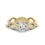 Load image into Gallery viewer, infinity-radiant-cut-twist-diamond-engagement-ring-in-yellow-gold-FD11157RARANGLE3-NL-YG
