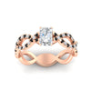 Load image into Gallery viewer, infinity-radiant-cut-twist-diamond-engagement-ring-with-black-diamond-in-rose-gold-FD11157RARGBLACKANGLE3-NL-RG