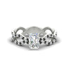 Load image into Gallery viewer, infinity-radiant-cut-twist-diamond-engagement-ring-with-black-diamond-in-white-gold-FD11157RARGBLACKANGLE3-NL-WG