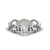 Load image into Gallery viewer, infinity-radiant-cut-twist-diamond-engagement-ring-with-black-diamond-in-white-gold-FD11157RARGBLACKANGLE3-NL-WG