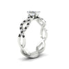 Load image into Gallery viewer, infinity-radiant-cut-twist-diamond-engagement-ring-with-black-diamond-in-white-gold-FD11157RARGBLACKANGLE3-NL-WG
