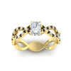 Load image into Gallery viewer, infinity-radiant-cut-twist-diamond-engagement-ring-with-black-diamond-in-yellow-gold-FD11157RARGBLACKANGLE3-NL-YG