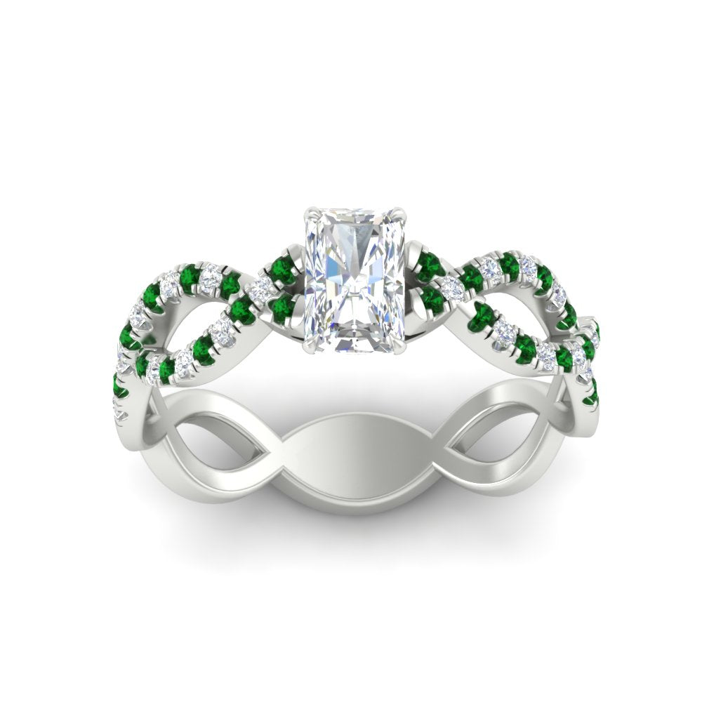 infinity-radiant-cut-twist-diamond-engagement-ring-with-emerald-in-white-gold-FD11157RARGEMGRANGLE3-NL-WG