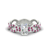 Load image into Gallery viewer, infinity-radiant-cut-twist-diamond-engagement-ring-with-pink-sapphire-in-white-gold-FD11157RARGSADRPIANGLE3-NL-WG