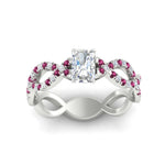 Load image into Gallery viewer, infinity-radiant-cut-twist-diamond-engagement-ring-with-pink-sapphire-in-white-gold-FD11157RARGSADRPIANGLE3-NL-WG
