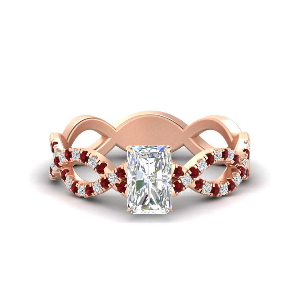 infinity-radiant-cut-twist-diamond-engagement-ring-with-ruby-in-rose-gold-FD11157RARGRUDRANGLE3-NL-RG