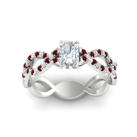 infinity-radiant-cut-twist-diamond-engagement-ring-with-ruby-in-white-gold-FD11157RARGRUDRANGLE3-NL-WG