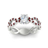 Load image into Gallery viewer, infinity-radiant-cut-twist-diamond-engagement-ring-with-ruby-in-white-gold-FD11157RARGRUDRANGLE3-NL-WG