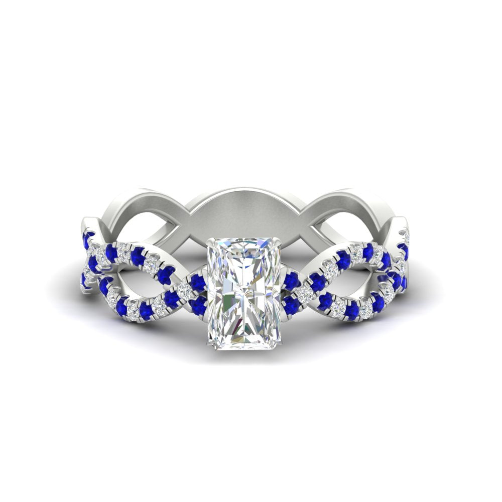 infinity-radiant-cut-twist-diamond-engagement-ring-with-sapphire-in-white-gold-FD11157RARGSABLANGLE3-NL-WG