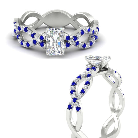 infinity-radiant-cut-twist-diamond-engagement-ring-with-sapphire-in-white-gold-FD11157RARGSABLANGLE3-NL-WG