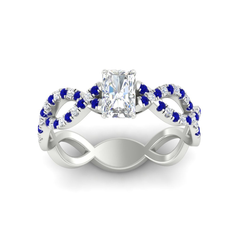 infinity-radiant-cut-twist-diamond-engagement-ring-with-sapphire-in-white-gold-FD11157RARGSABLANGLE3-NL-WG
