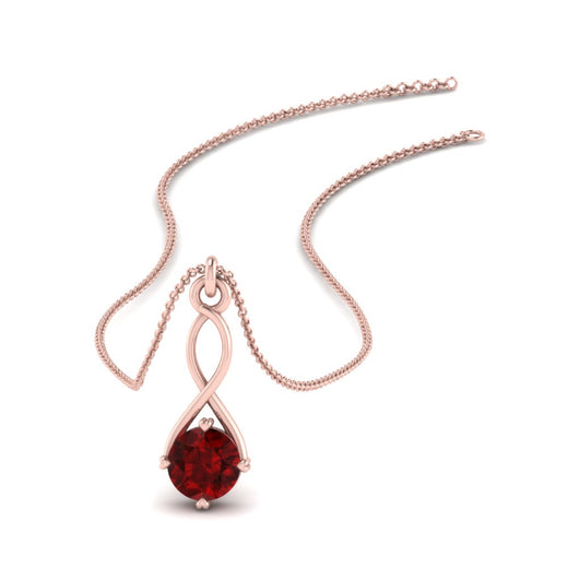 Infinity Solitaire Pendant