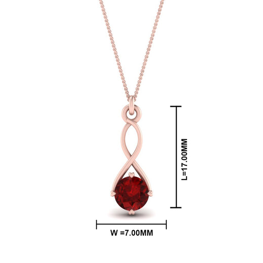 Infinity Solitaire Pendant