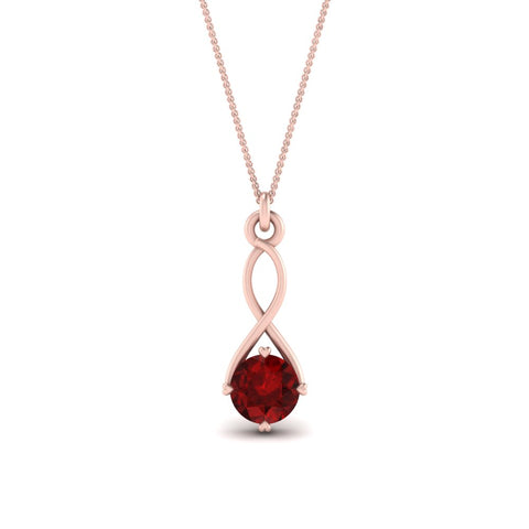 Infinity Solitaire Pendant