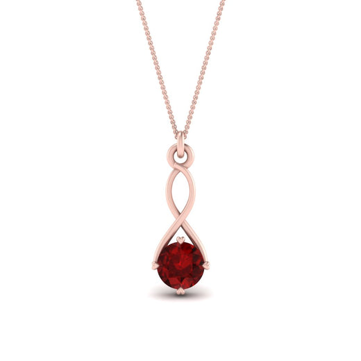 Infinity Solitaire Pendant