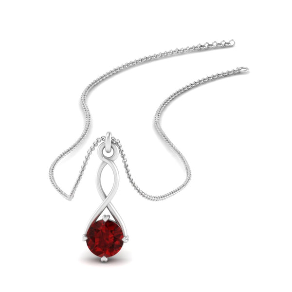 Infinity Solitaire Pendant