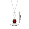 Load image into Gallery viewer, Infinity Solitaire Pendant