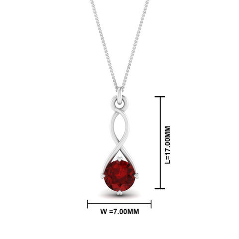 Infinity Solitaire Pendant