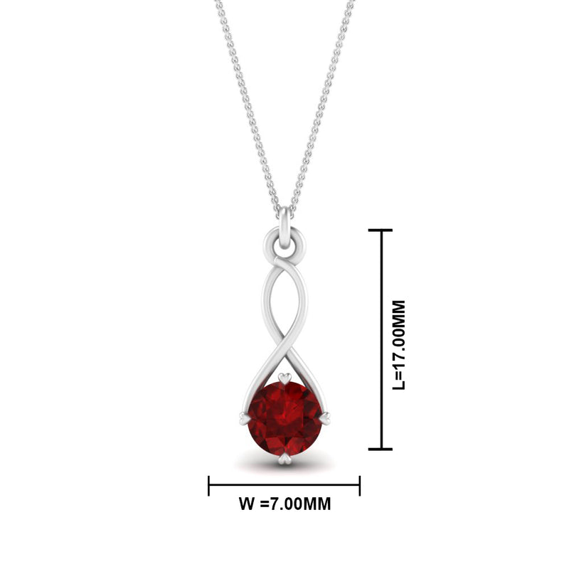 Infinity Solitaire Pendant