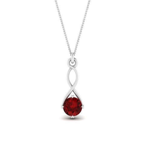Infinity Solitaire Pendant