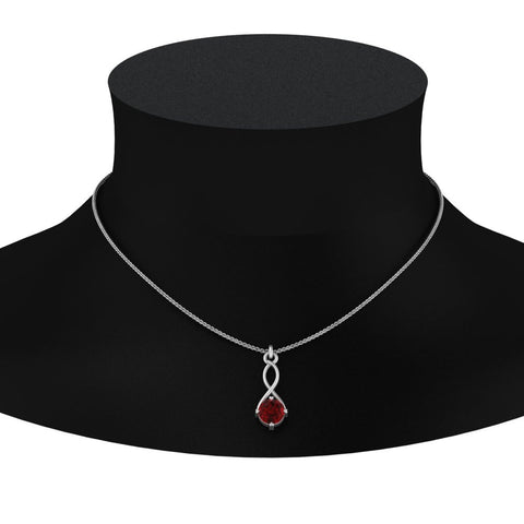 Infinity Solitaire Pendant